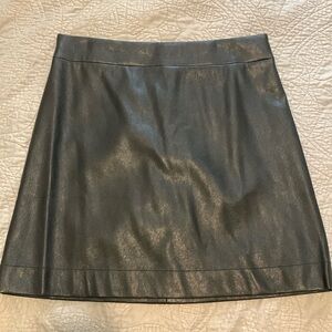 Faux leather mini skirt NWT